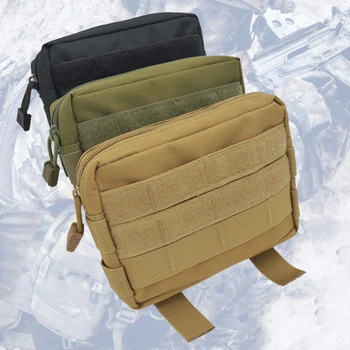 

Oxford Tactical Molle Pouch Multi-purpose Belt Waist Pack Bag Utility Phone Pockets Durable Wear-resisting Outdoor Sports Bag
