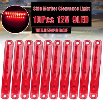

10pcs 12v Truck lights led marker light Car Bus Truck Lorry Side Marker Indicator Trailer Light Rear Side Lamp