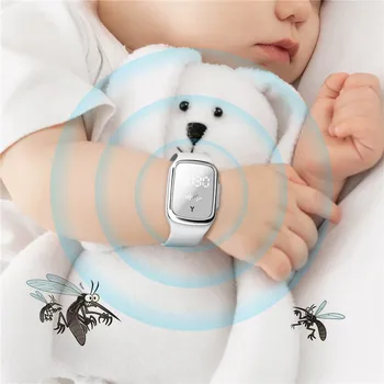 

Newest Natural Ultrasonic Mosquito Repellent Watch Rechargeable Anti-mosquito Bracelet Pest Insect Bug Banish Device