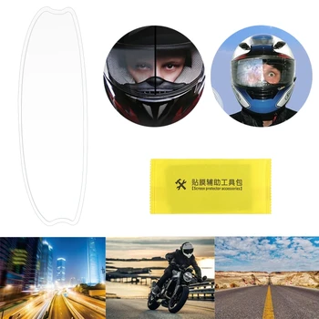 

Motorcycle Anti-Fog Lens Stickers Waterproof Rainproof Clear Patch Film Sun Visor Screen Shield for K3 K4 AX8 LS2 HJC MT