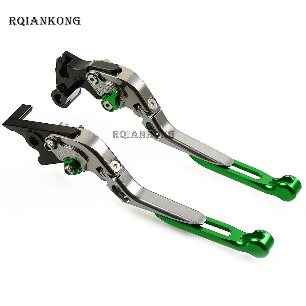CNC Алюминий мотоциклов сцепные рычаги для KAWASAKI Z750 Z 750 2007-2012 2008 2009 2010 2011 Складной Выдвижная регулируемая