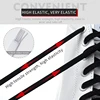 1 Pair No Tie Shoe laces Elastic Shoelaces White Flat No Tie Shoelaces Press the metal lock Fast Shoelace ► Photo 2/6