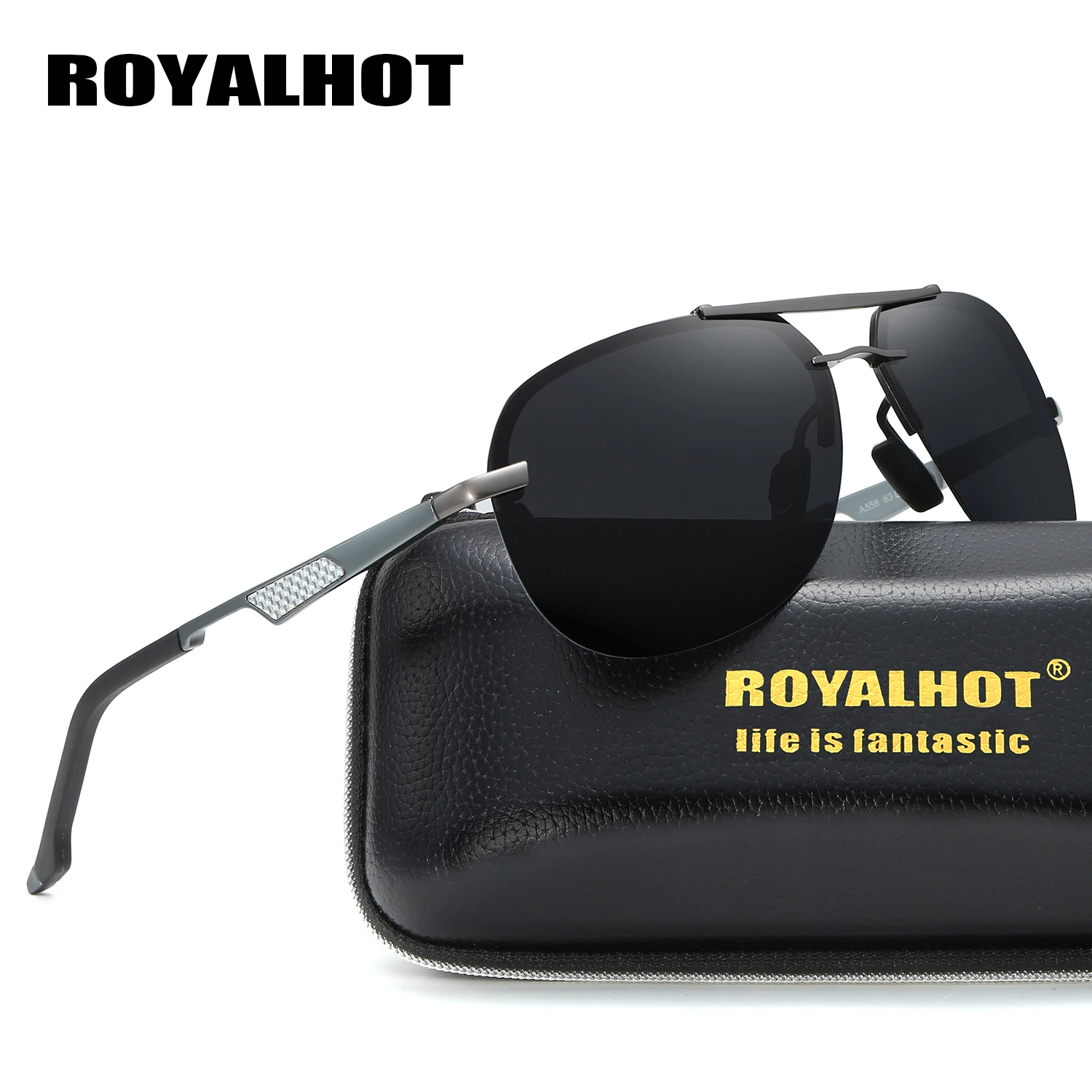RoyalHot мужские женские поляризационные сплав овальная крутая оправа