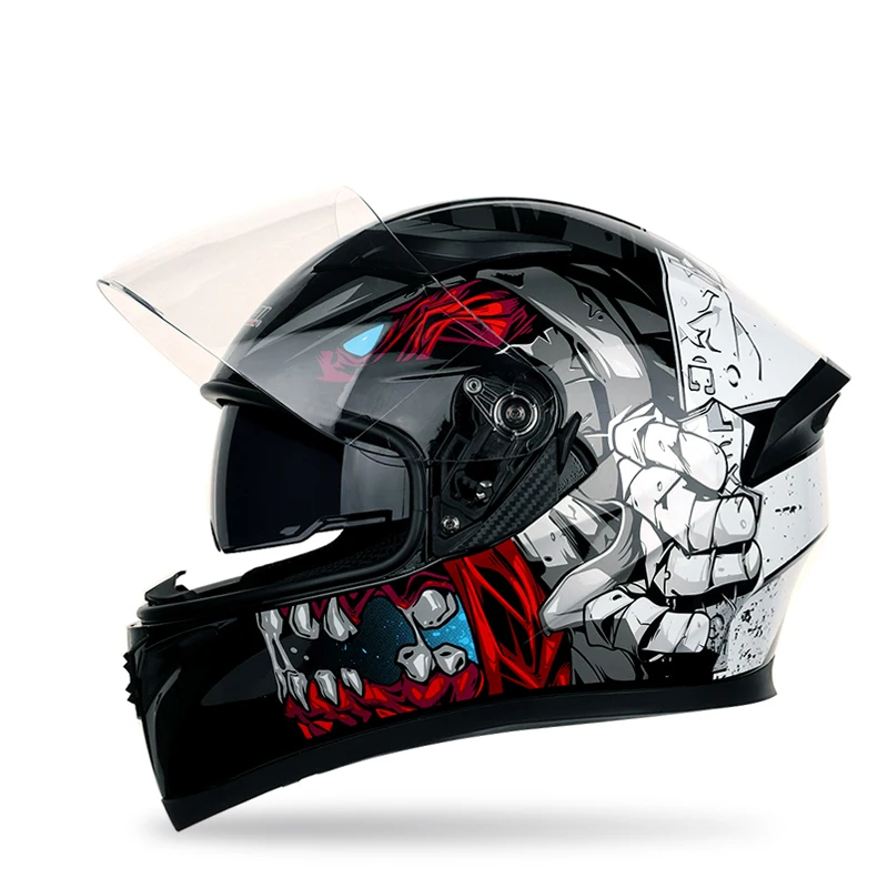 Мотоциклетный шлем Полнолицевой гоночный шлем DOT одобренный ECE флип-ап мотоциклетный модульный шлем Casco Capacete мотокросса