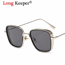 Длинные Хранитель мужские солнцезащитные очки в стиле стимпанк Покрытие Ретро Винтажные дизайнерские солнцезащитные очки Железный человек Tony Stark Oculos Masculino Gafas de