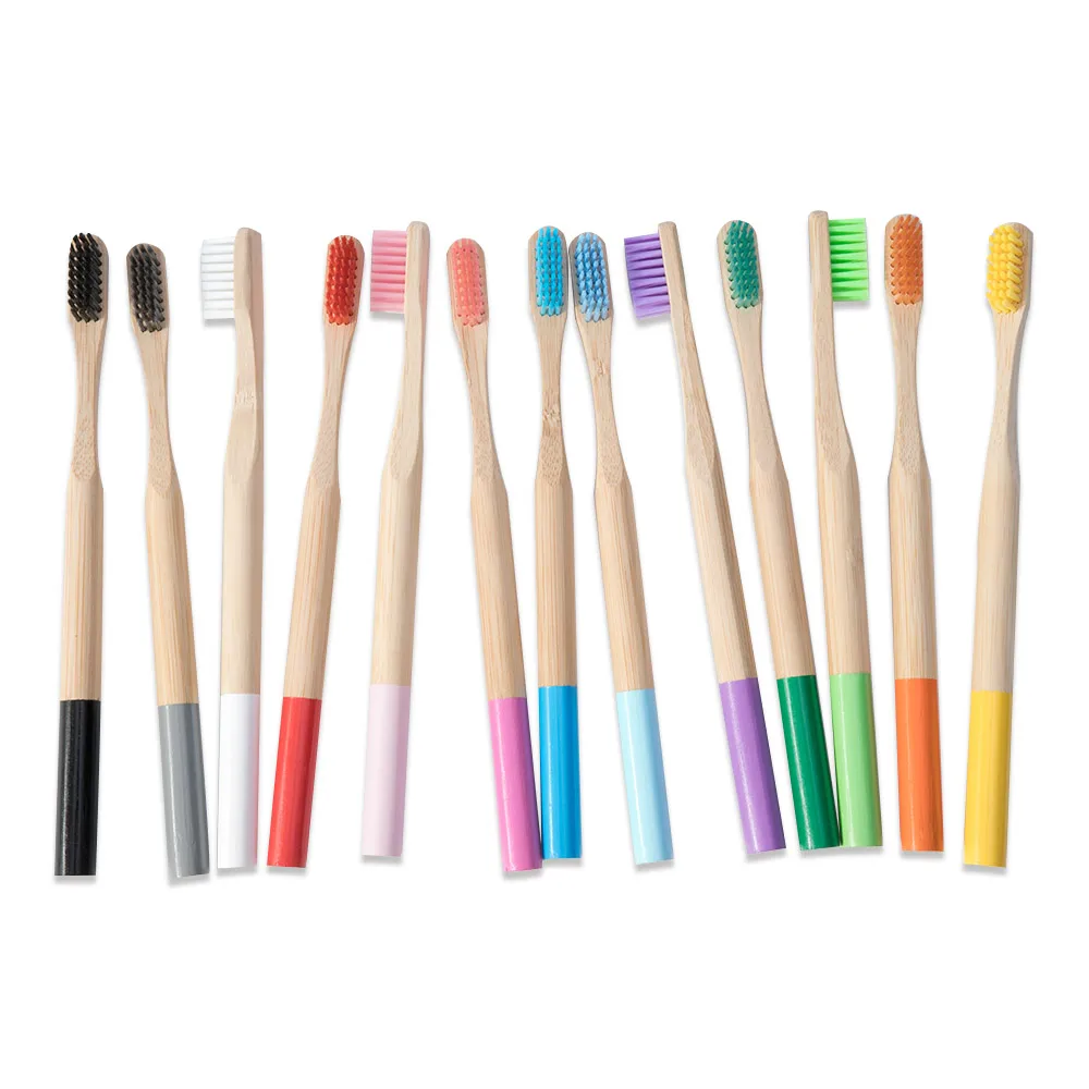 

Adult Toothbrush Portable Soft Hair Eco Friendly Oral Cleaning Natural Pure Bamboo Product Care Tools Soft Bristle Tongue Cleanr