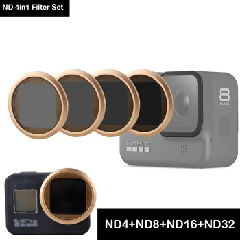 

For Gopro Hero 8 Black Lens Filter Sport Action Camera ND4+ND8+ND16+ND32 Neutral Density Hero8 Body Filter Protector Accessories