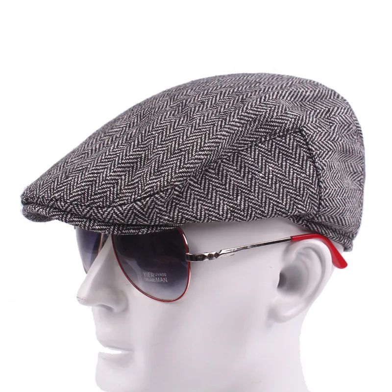 Креативный берет мужская шляпа из хлопка с простым козырьком AliExpress шляпа среднего возраста - Цвет: 58cm plus Light gray