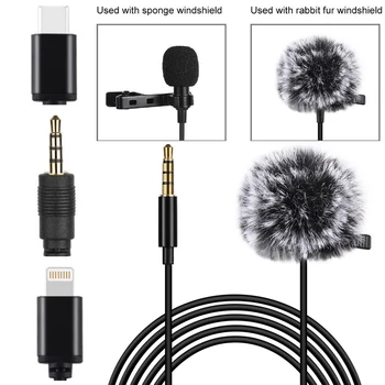 

Mini Microphone Mic Type-C Condenser Audio Live Recording Android IPhone Phone