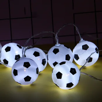 

Ball String Lights Plastic Football Soccer Fairy Lights Battery Flash Garlands Bright 10LED Lamp Beads Atmosphere Lighting