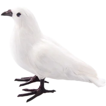 

Simulation pigeon decoration feather bird white pigeon photography prop flying pigeon wedding decoration animal model specimen