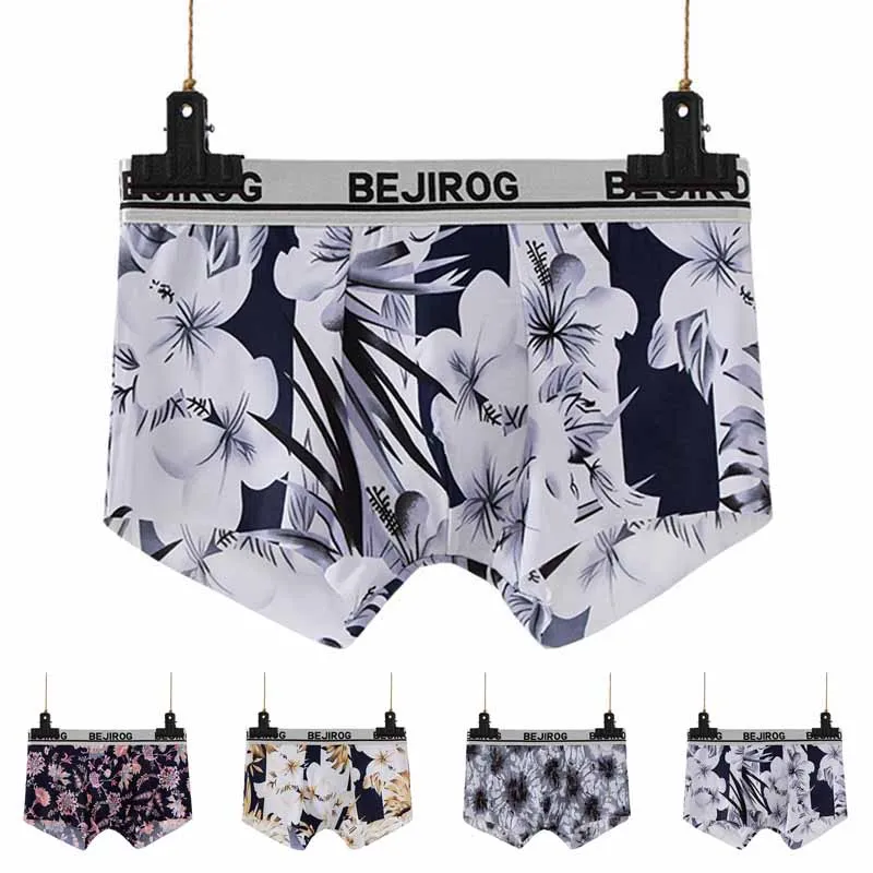 Сексуальные мужские трусы дышащие Бесшовные эластичные Bedruckte Herren-Boxershorts Atmungsaktiv Nahtlose unterwyasche
