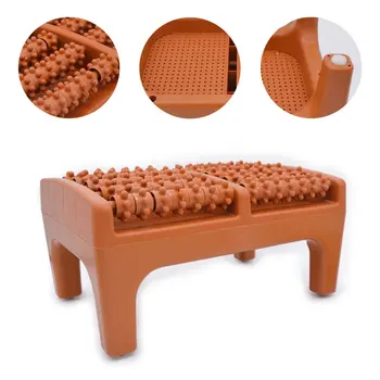 

Wooden Dual Foot Roller Wood Care Massage Reflexology Relax Stress Relief Massager Spa Gift Foot Massage Roller Relaxation