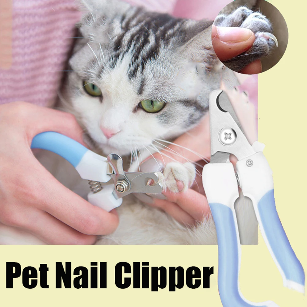 

New Pet Toe Care Stainless Steel Dogs Cats Claw Nail Clippers Cutter Portable Animal Nail Shear Puppy Kitten Paw Toenail Trimmer