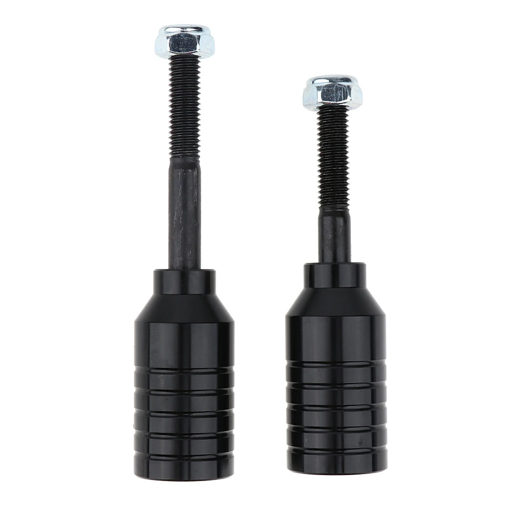 2pcs Durable Stunt Scooter Pegs Set with Steel Axle Bolts Scooter Mounting Hardware Accessories