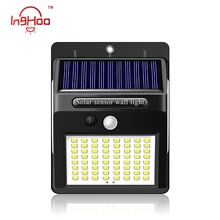Inghoo Solar Lights Motion Sensor 100 LED Super Bright Lights Solar Outdoor Spotlight Flood Lighting for Backyard Garden