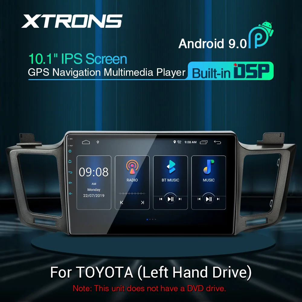 XTRONS 10 1 ''IPS Android 9 0 DSP Автомобильный мультимедийный стерео радиоплеер для Toyota | Мультимедиаплеер для авто -4000251553858