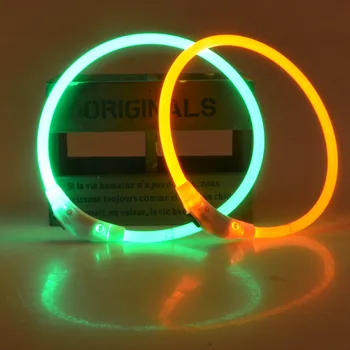 

Luminous Collar Goods For Pets Dog Harness USB Charging Leash For Dogs Safe LED Light Chihuahua Dog Collar For Animals Mascotas