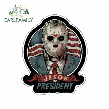 

EARLFAMILY 13cm x 10.7cm For Jason For President Personality Stickers Car Assessoires Car Stickers And Decals Vinyl Material