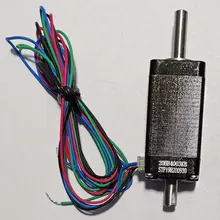 Petit moteur pas à pas creux double arbre nema 8 20 Hybird 2 phases 4 fils 20mm 20HB4003KB pour instrument d'imprimante 3D(China)