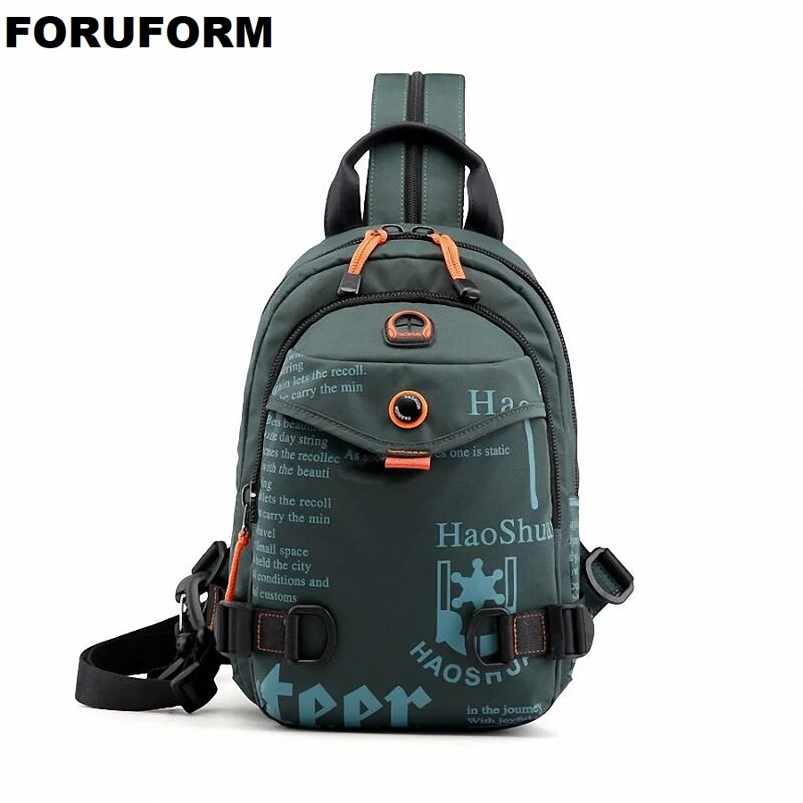 Fashion Printing Mens Waterproof Nylon Small Chest Bag Pack Travel Sport Shoulder Sling Backpack Crossbody Bags | Багаж и сумки