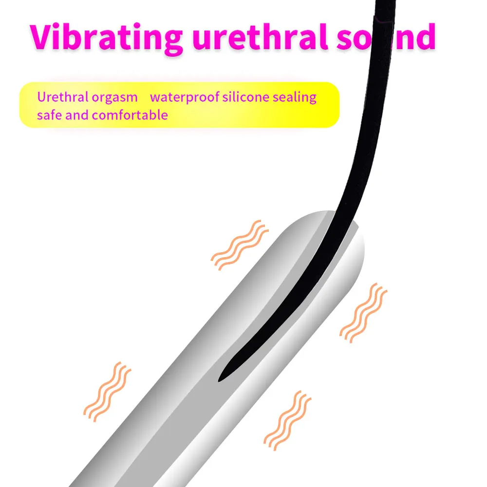 Urethral 7 Frequency Vibrator Catheter Plug Sex Toys for Men Vibrating Urethral Plug Insertion Urethra S_voghion.com