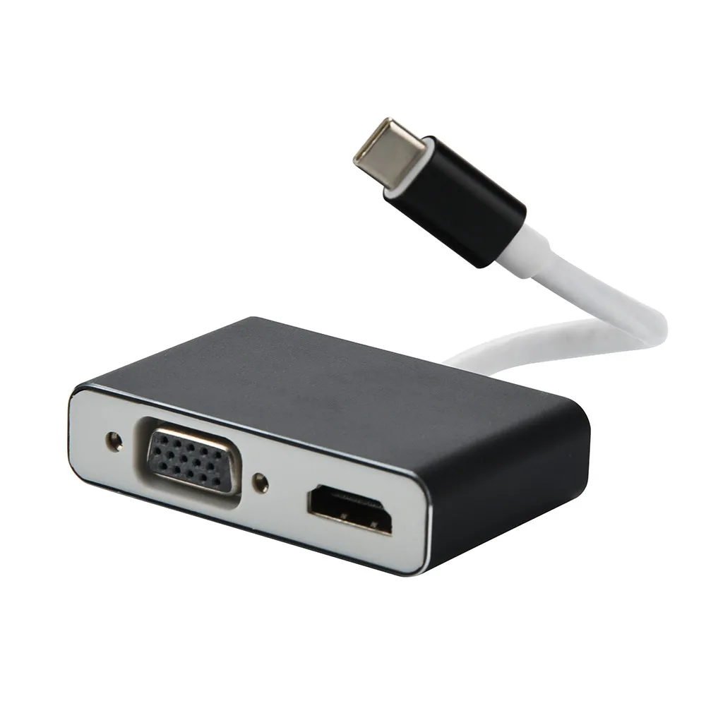 Ouhaobin HDMI адаптер usb type C к HDMI 4K к VGA конвертер «Папа-мама» для Macbook для samsung