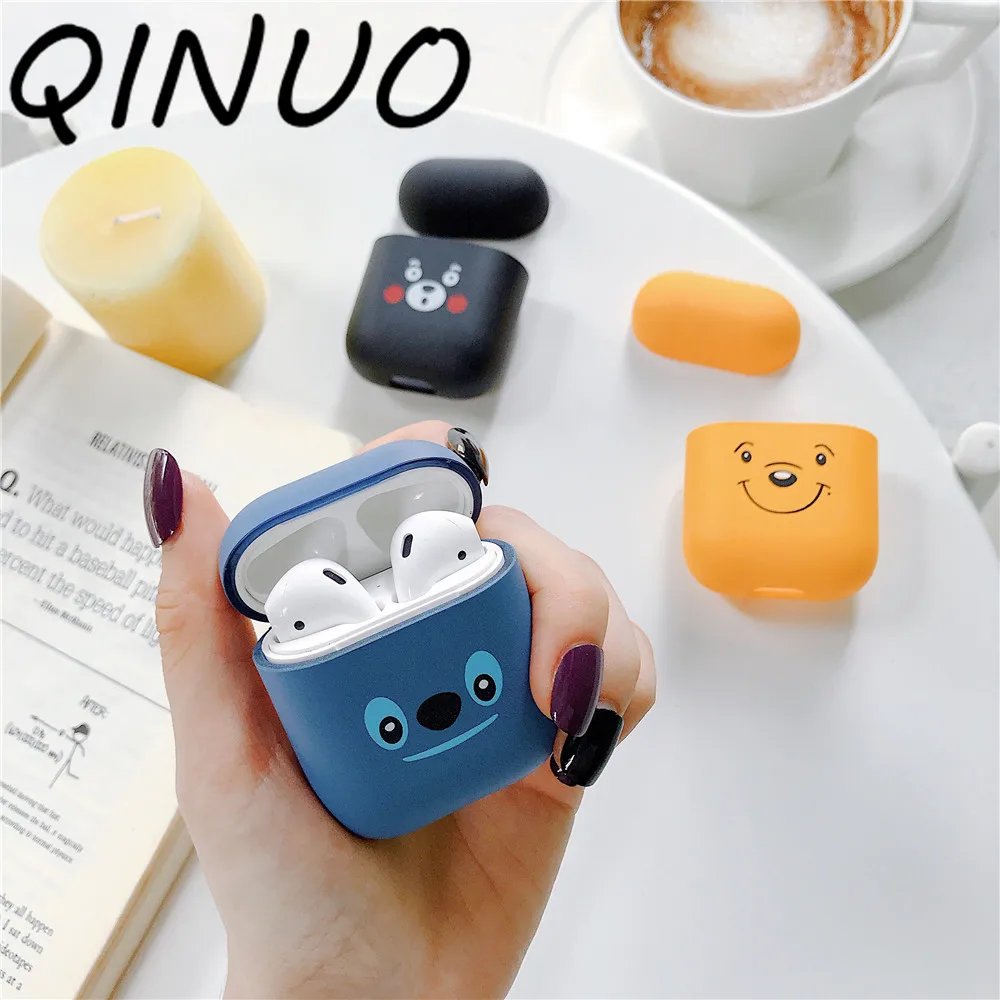 

Cute Cartoon Wireless Earphone Mate Case For Apple AirPods 2 Charging Headphones Scurb Case for Airpods Protective Cover