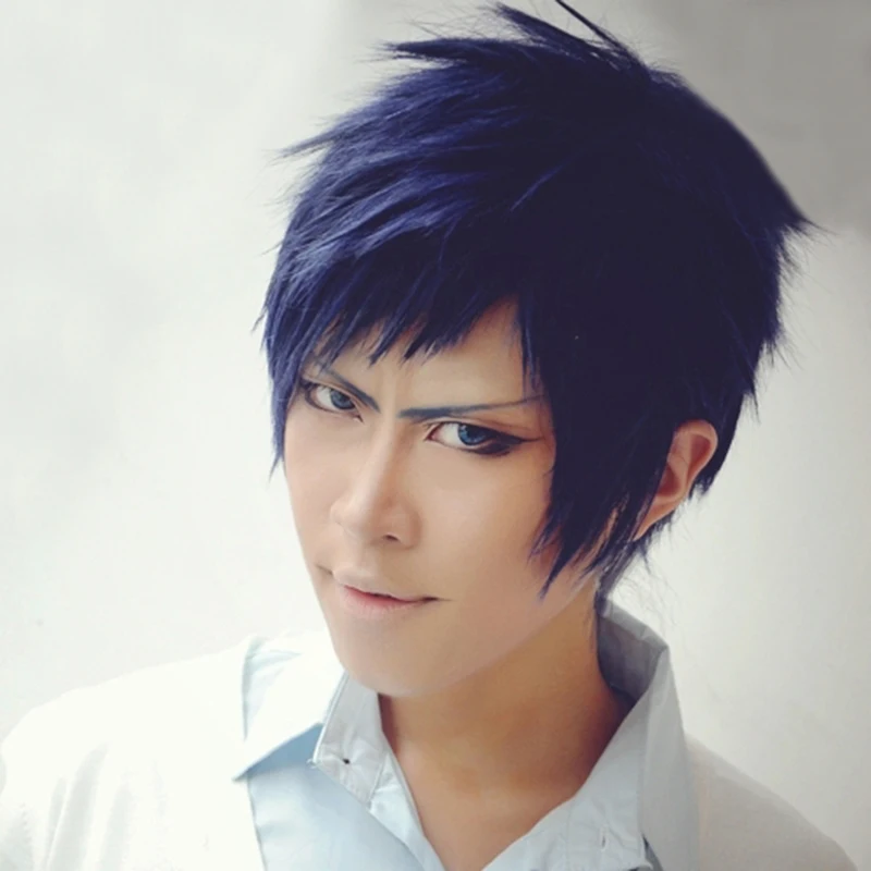 

Парик Аниме Kuroko's баскетбольный Aomine Daiki для косплея Ichinose Tokiya термостойкие синтетические волосы + шапочка для парика