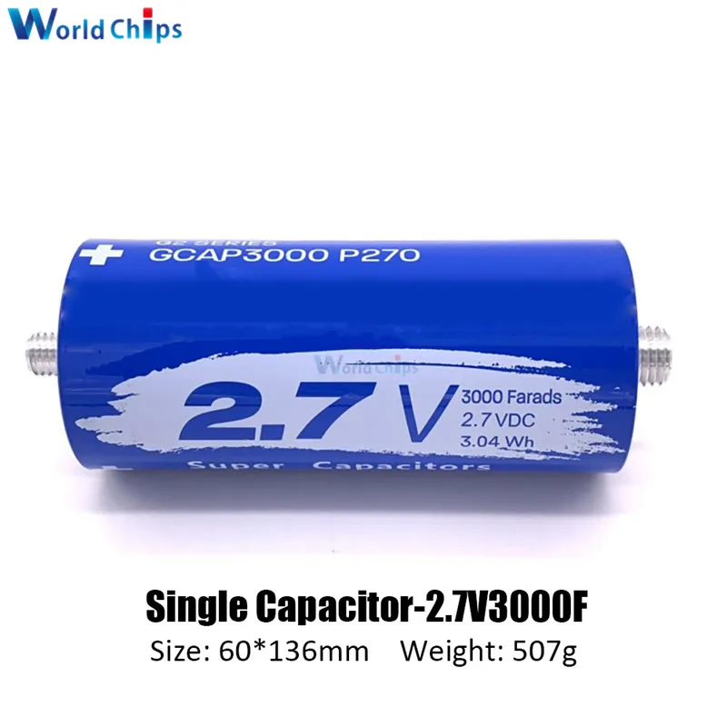 FARAD CONDENSADOR Super Capacitor 2.7-16V 1-3400F con conjunto de módulo de placa de protección 