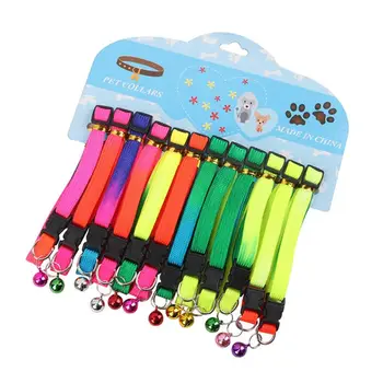 

12pcs/set Creative Puppy ID Collar Identification Soft Nylon Adjustable Safety