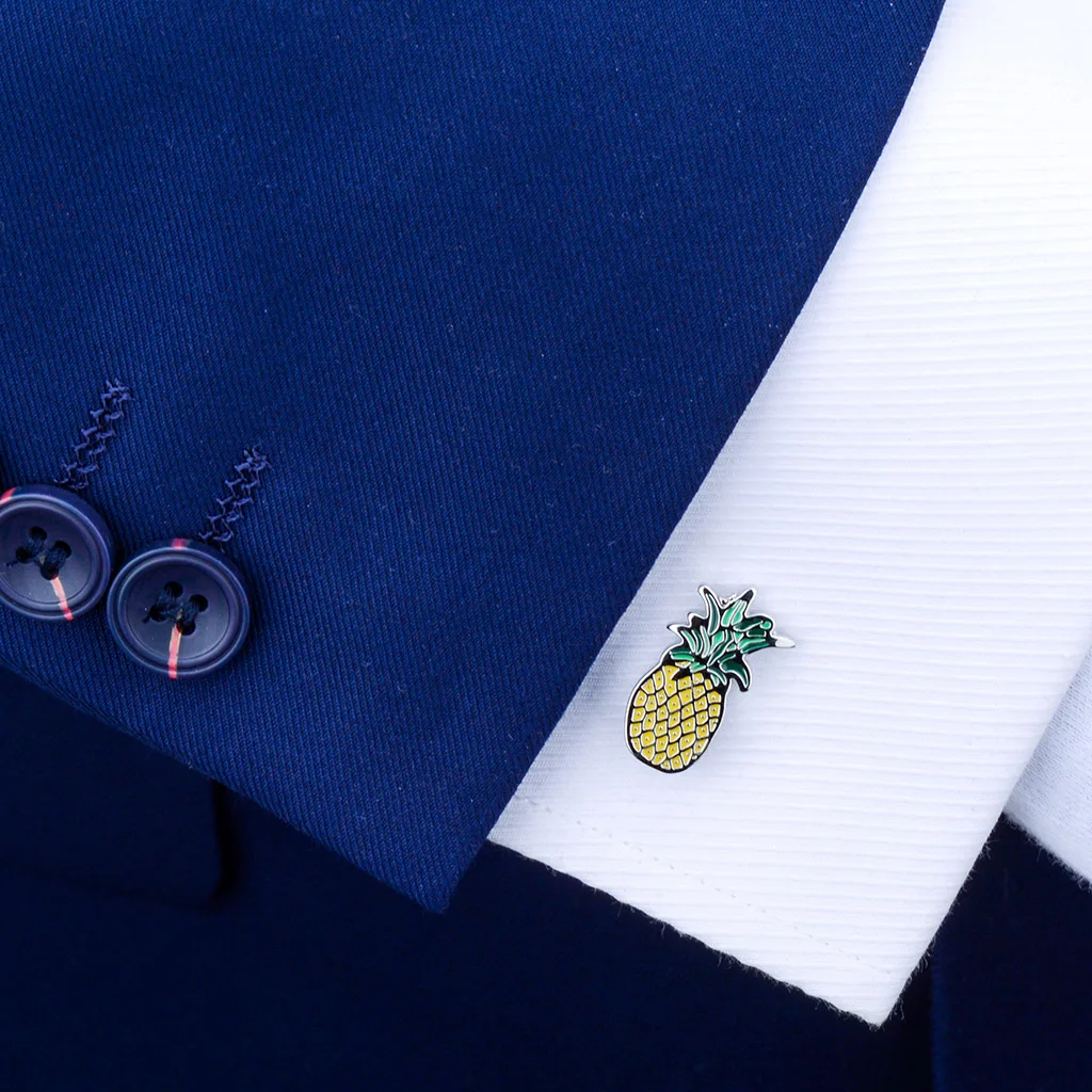 Fashion Mens Jewelry Brass Business Cuff Links Pineapple Cufflinks