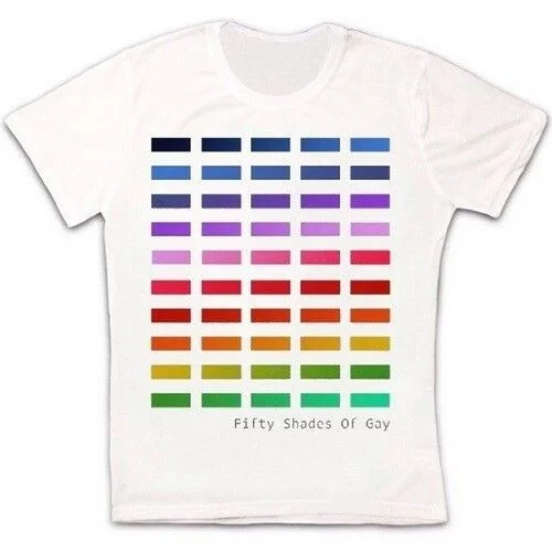Мужская футболка унисекс в стиле ретро Fifty Shades of Gay Pride LGBT 212 | одежда
