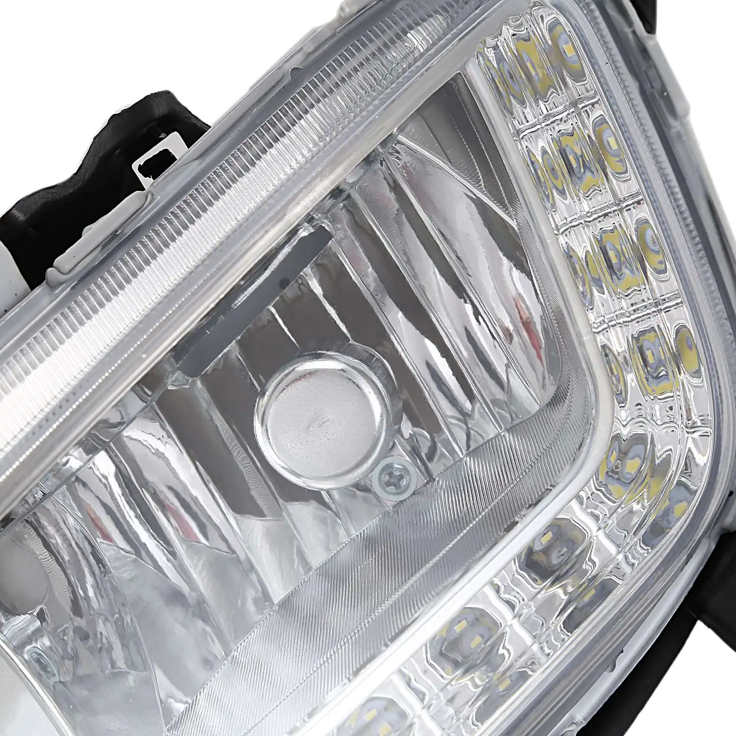 СВЕТОДИОДНЫЙ DRL Дневной светильник противотуманная фара автомобиля 12V для бега светильник s для hyundai Santa Fe IX45 2013