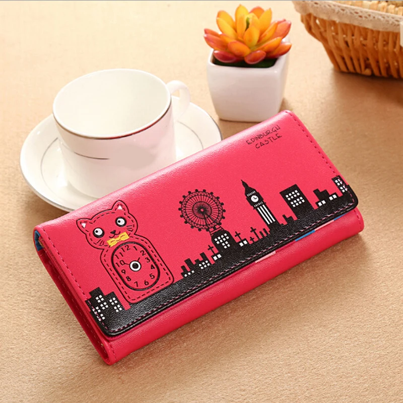 Fashion Women's Wallets Soft PU Leather Cats Animal Pattern Casual Lady Coin Purse Handbags MoneyBags Wallet Burse Bags Fashion Women's Wallets Soft PU Leather Cats Animal Pattern Casual Lady Coin Purse Handbags MoneyBags Wallet Burse Bags