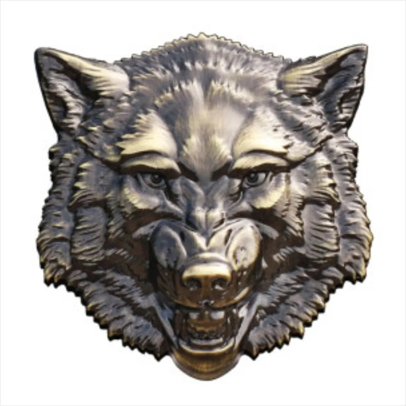 

1 Pcs 3D Metal Wolf Car Emblem Sticker Chrome Auto Badge Car Stickers Bumper Decal For Car SUV Truck Motorcycle Car Accessories