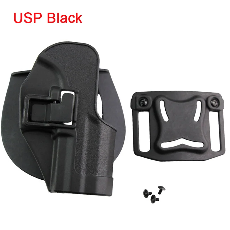 USP Black Тактический пистолет кобура для Glock 17 19 Beretta M9 Кольт 1911 Sig Sauer P226 USP Airsoft кобура для пистолета сумка чехол охотничьи принадлежности - Цвет: USP Black