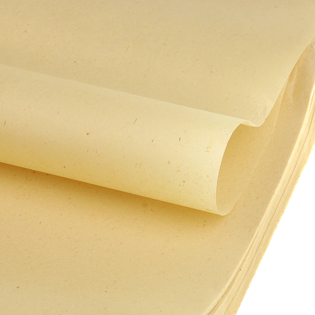 50 Sheets Xuan Paper for Brush Calligraphy Xieyi Sumi Ink Paintings (Ancient Tone Xuan Paper) 50 Sheets Xuan Paper for Brush Calligraphy Xieyi Sumi Ink Paintings (Ancient Tone Xuan Paper)