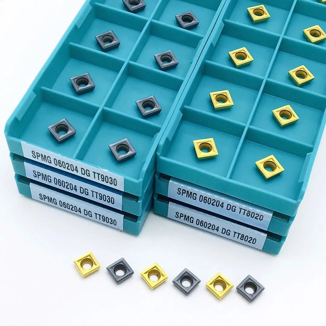 10PCS SPMG060204 DG TT9030 TT8020 high-quality carbide CNC lathe SPMG 060204 machine tool parts | Инструменты