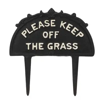 

Garden Decoration Decorative Practical Garden Decoration Grass Warning Sign Lawn Sign for Reminding Yard Home