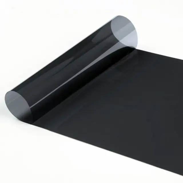 Черная прозрачная Солнечная пленка для лобового стекла автомобиля, защита от УФ-лучей, 20 см * 150 см, Универсальная Автомобильная солнечная