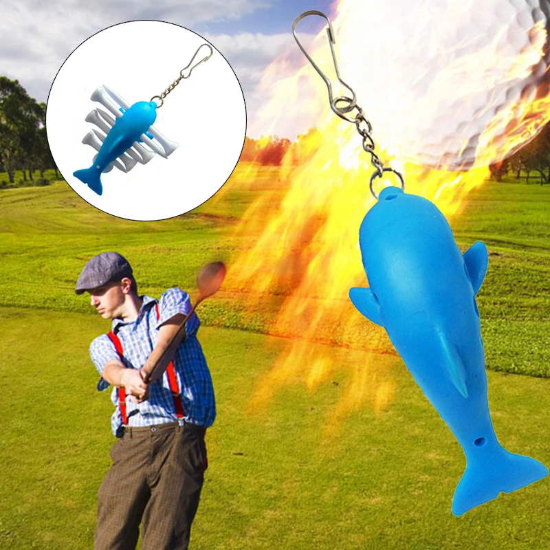 Lovely A275 TPE Trainging Aids Leisure Playing Shark Ball Seat Golf Nail Seat Action Correction Device Outdoor Golf Ball Fork
