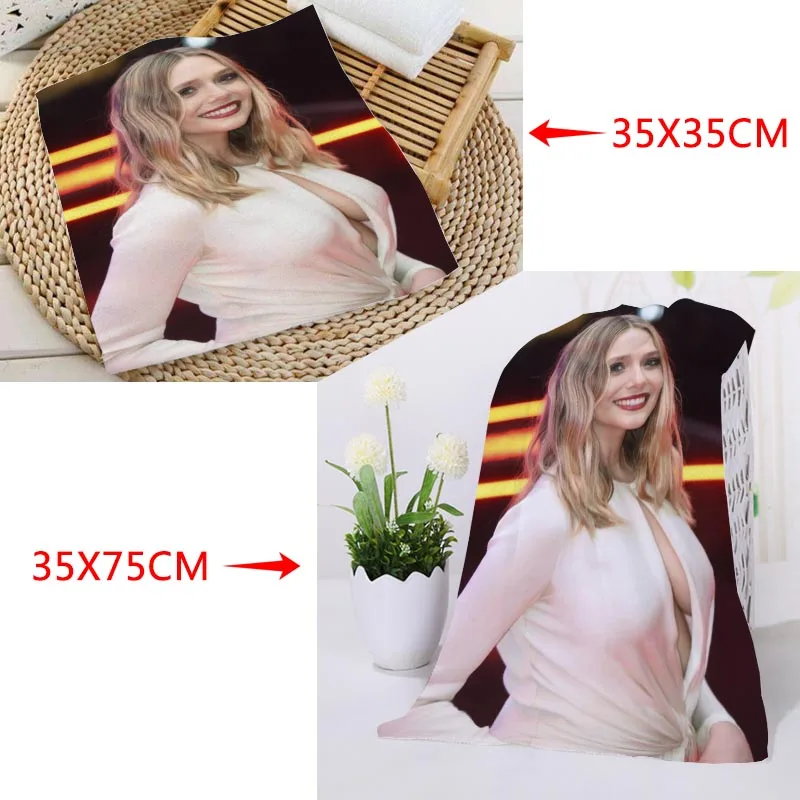 35x35 см, 35x75 см полотенца пользовательские Елизаветы Ольсен печатной площади полотенца из микрофибры Абсорбент сушки банных полотенец мочалки салфетки для бани халаты