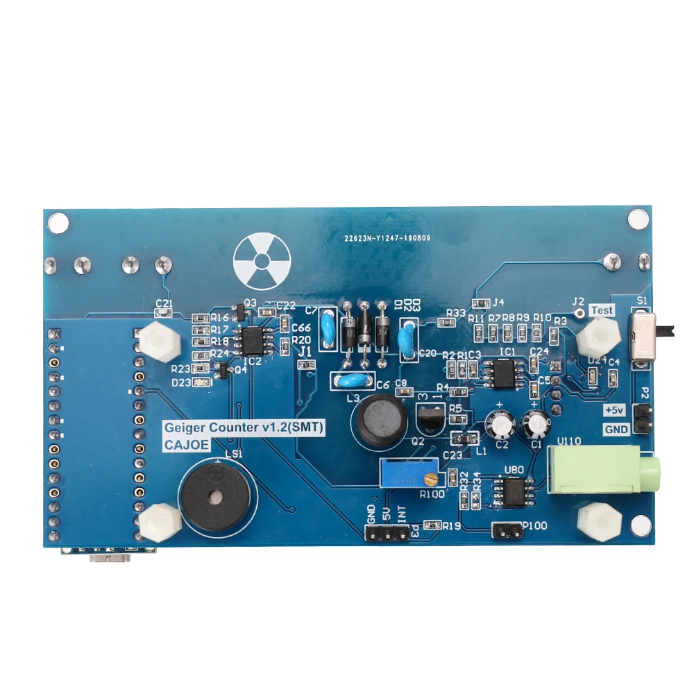 Nuclear Radiation Detector System Module Assembled DIY Geiger Counter Kit For 20mR/h-120mR/h of Gamma Rays Soft Beta Rays