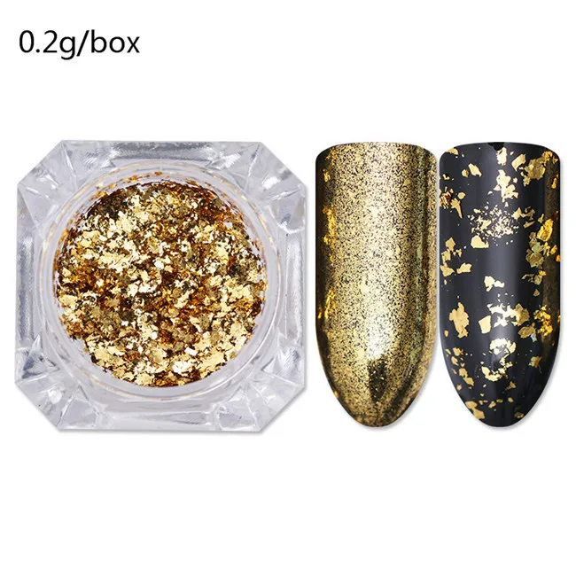 1 коробка голографическая Конфеты Стеклянная бумага Хамелеон золотые блестки для ногтей нестандартный рисунок блестки маникюр Дизайн ногтей украшения - Цвет: Platium 2
