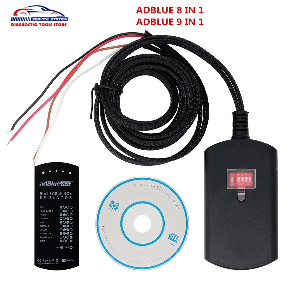 Эмулятор Adblue для грузовика 9 в 1 эмулятор 8 с датчиком Nox ADBLUE инструмент