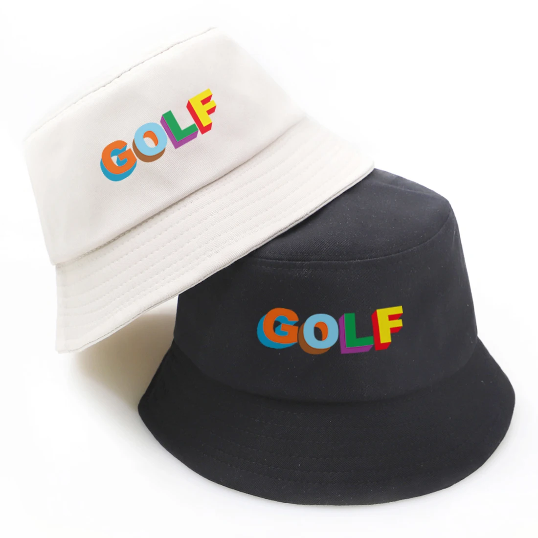Golf Print Fishing Hat Casual Sunscreen 