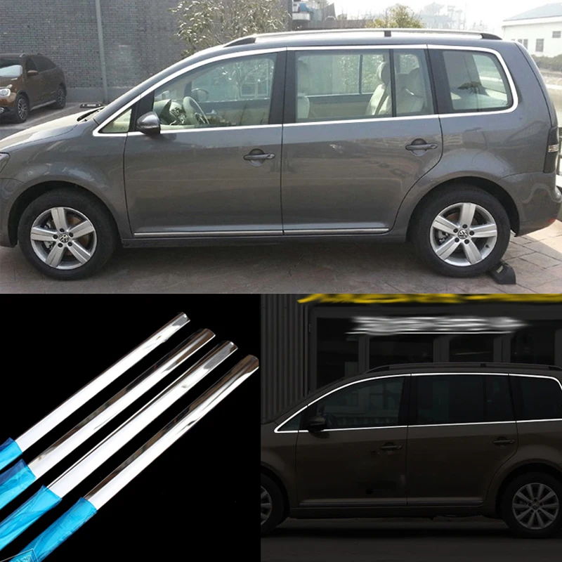 14 шт. дверная рама из нержавеющей стали для VolksWagen VW Touran 2008-2013 | Автомобили и
