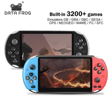 Sapo de dados 5 polegada balancim duplo handheld arcade game console construir em 3200 jogos x12 retro portátil vídeo game console suporte hd