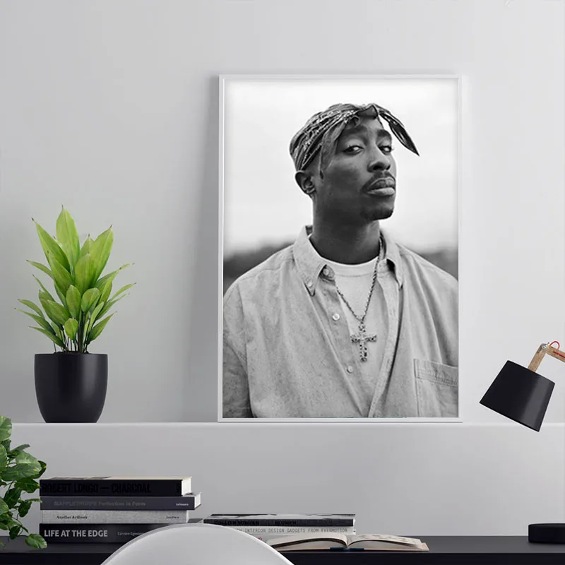 Картина на холсте Tupac Shakur 2PAC Постер в стиле хип хоп со звездами художественная